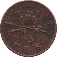 1/5 rigsbankskilling - Denmark