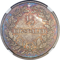 1/2 rigsdaler - Danemark