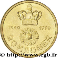 20 kroner - Danemark