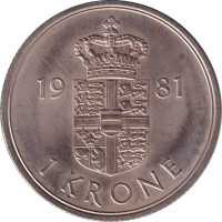 1 krone - Danemark