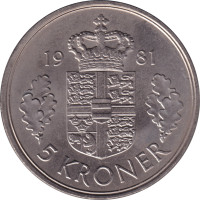 5 kroner - Danemark