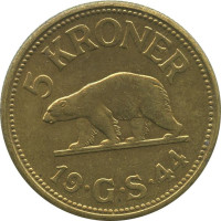 5 kroner - Danemark