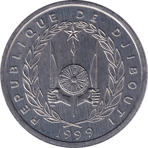 2 francs - Djibouti