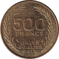 500 francs - Djibouti