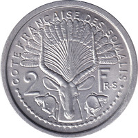 2 francs - Djibouti