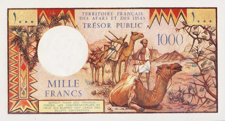 1000 francs - Djibouti