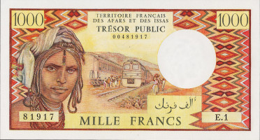 1000 francs - Djibouti