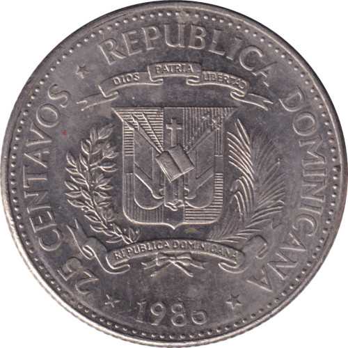 25 centavos - République Dominicaine