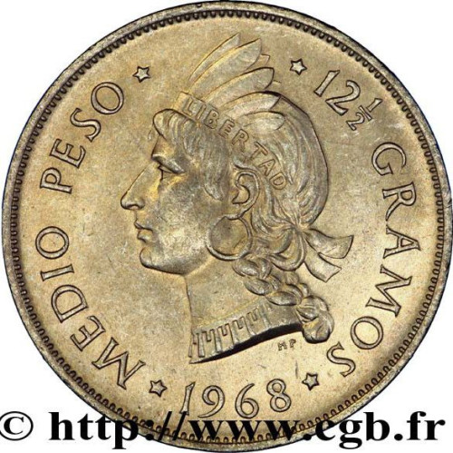 1/2 peso - République Dominicaine