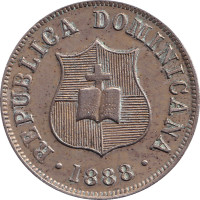 2 1/2 centavos - Dominican Republic