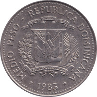 1/2 peso - République Dominicaine