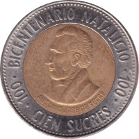 100 sucres - Ecuador