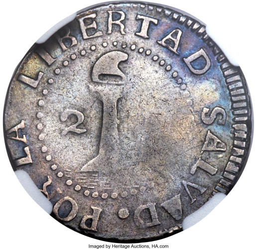 2 reales - El Salvador