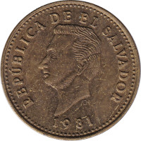 1 centavo - El Salvador