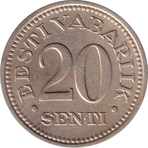 20 senti - Estonie