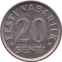 20 senti - Estonie