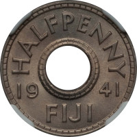 1/2 penny - Fiji