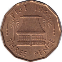 3 pence - Fiji