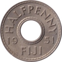 1/2 penny - Fidji