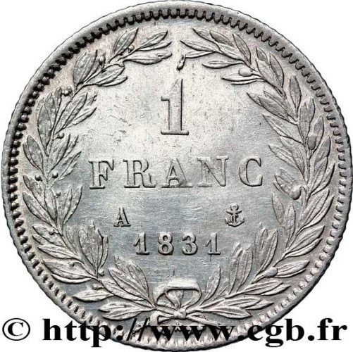 1 franc - France