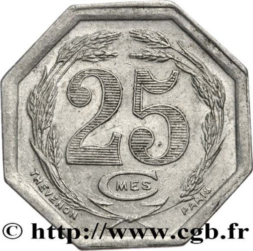 25 centimes - France