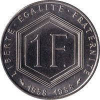 1 franc - France