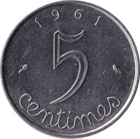 5 centimes - France