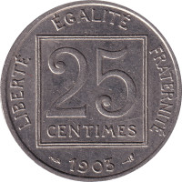 25 centimes - France