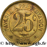 25 centimes - France