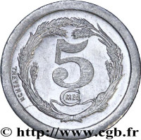 5 centimes - France