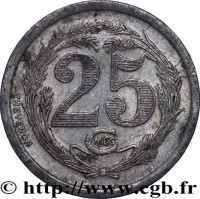 25 centimes - France