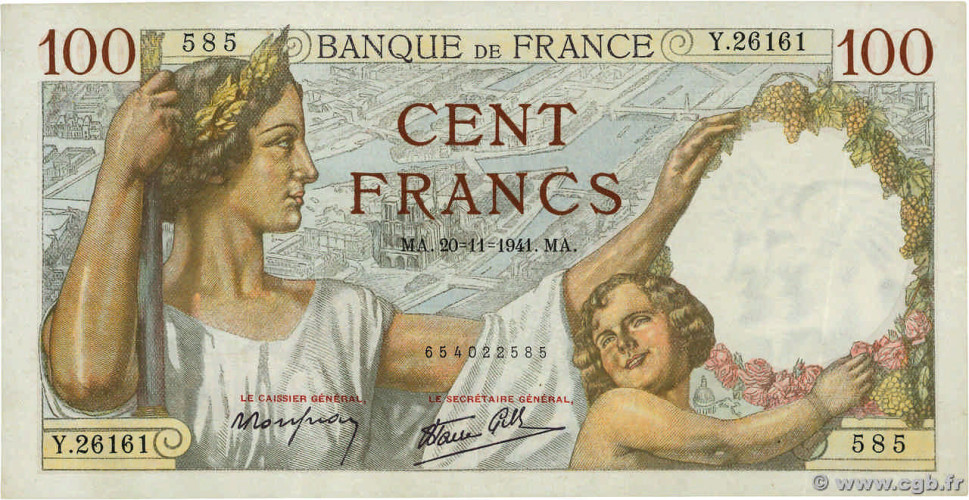 100 francs - France