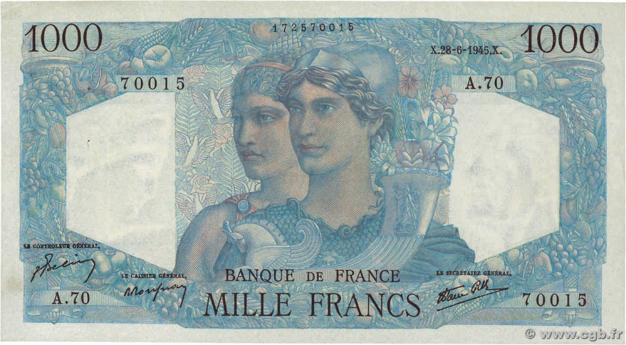 1000 francs - France