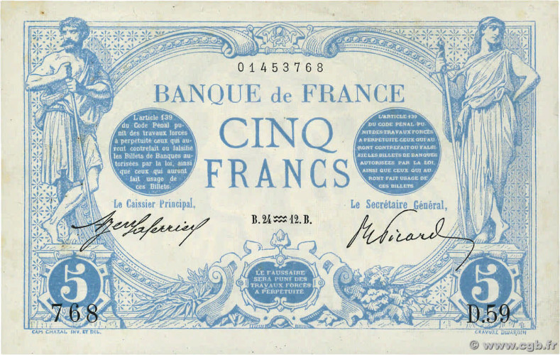 5 francs - France