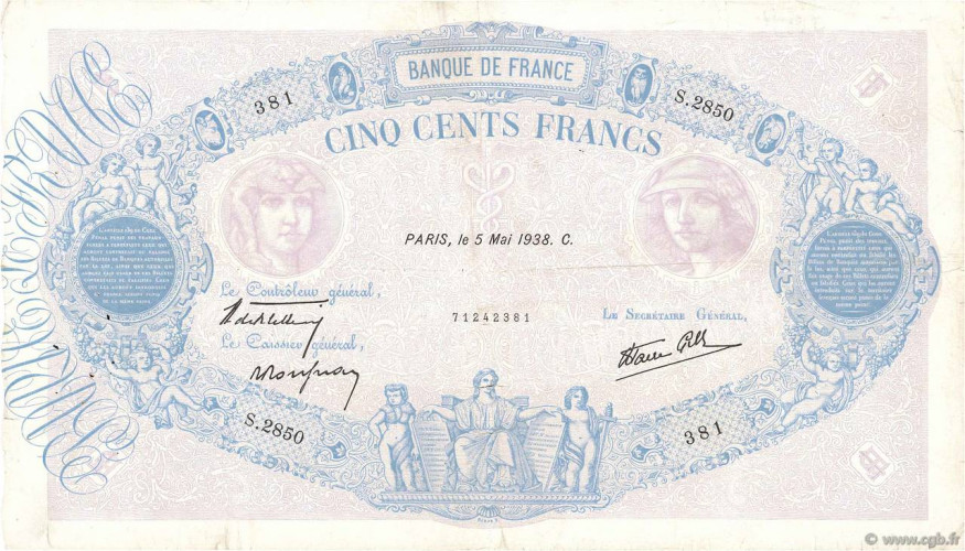 500 francs - France