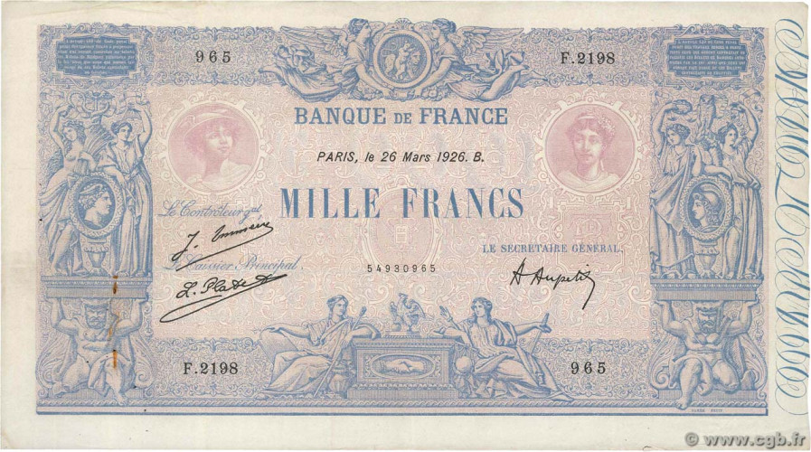 1000 francs - France