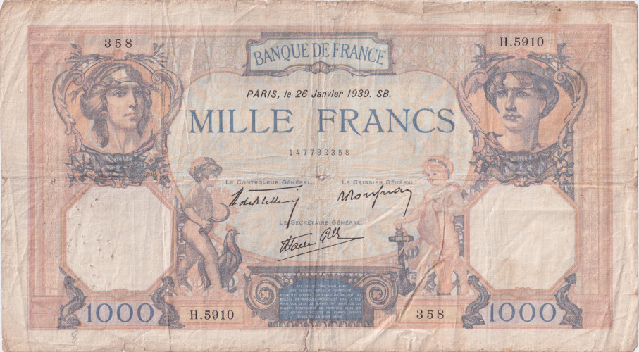 1000 francs - France