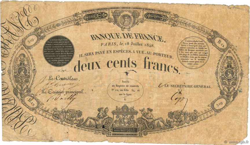 200 francs - France