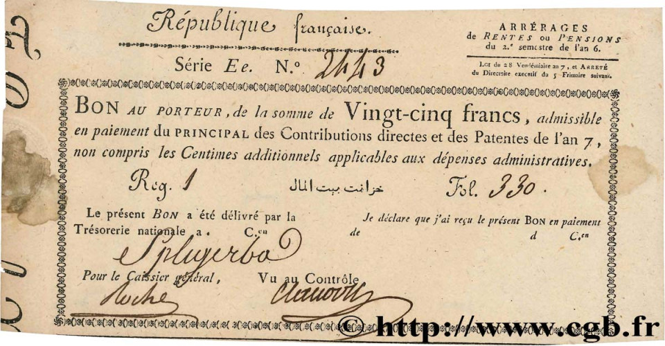 25 francs - France