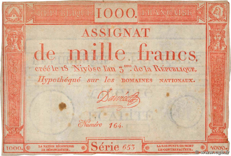 1000 francs - France