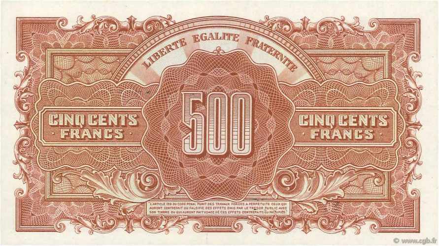 500 francs - France