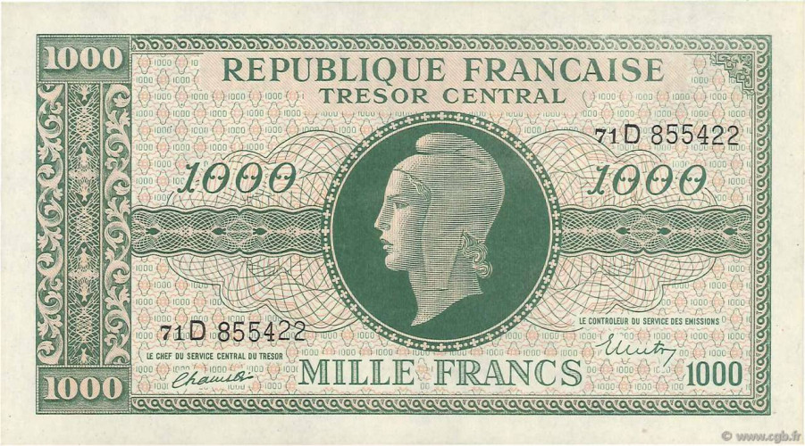 1000 francs - France