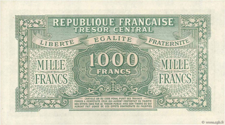 1000 francs - France