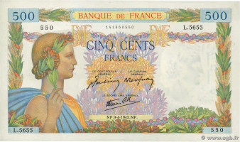 500 francs - France