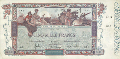 5000 francs - France