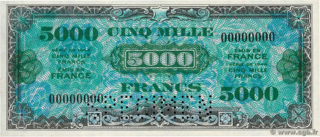 5000 francs - France