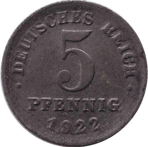 5 pfennig - Allemagne