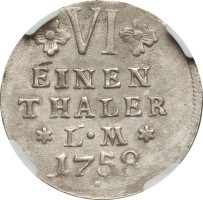 1/6 thaler - Allemagne