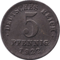 5 pfennig - Allemagne