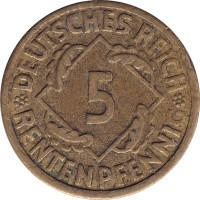 5 pfennig - Allemagne